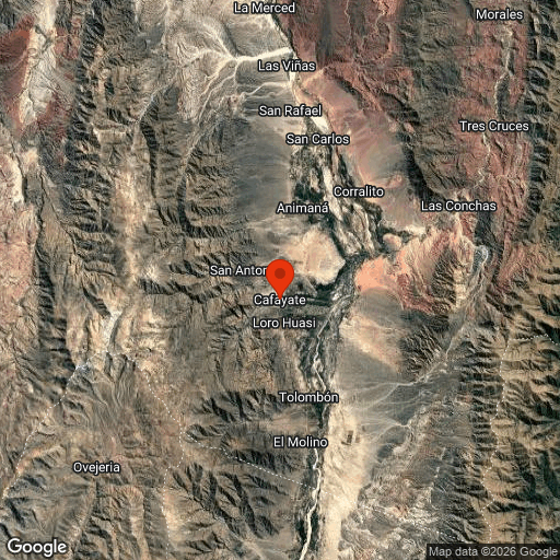 Map of Cafayate