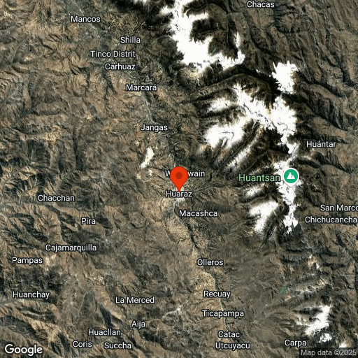 Map of Huaraz