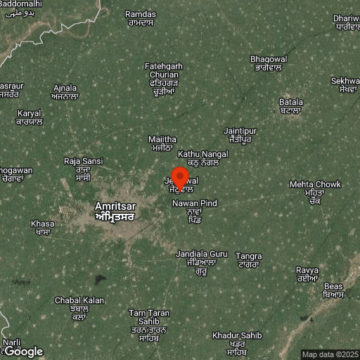 Map of Amritsar
