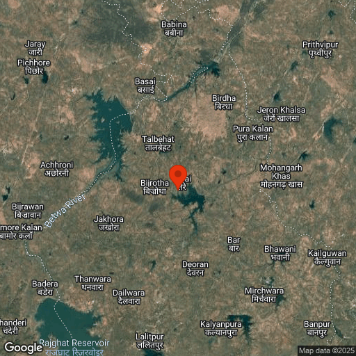 Map of Khajuraho